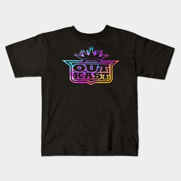 Outkast - Splash Color Kids T-Shirt by Psychocinematic Podcast